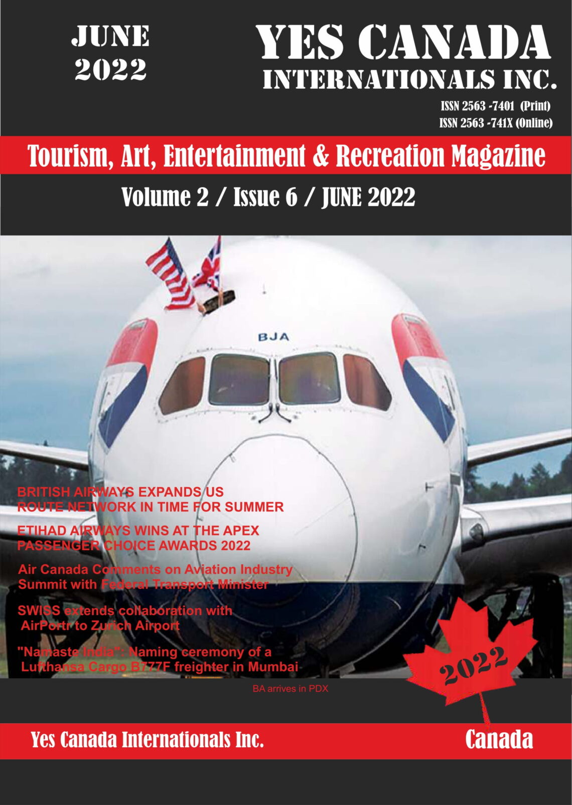 Yes Canada Internationals Inc. Magazine Issue (June 2022)