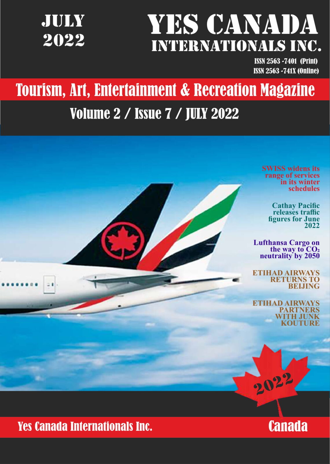 Yes Canada Internationals Inc. Magazine Issue (July 2022)