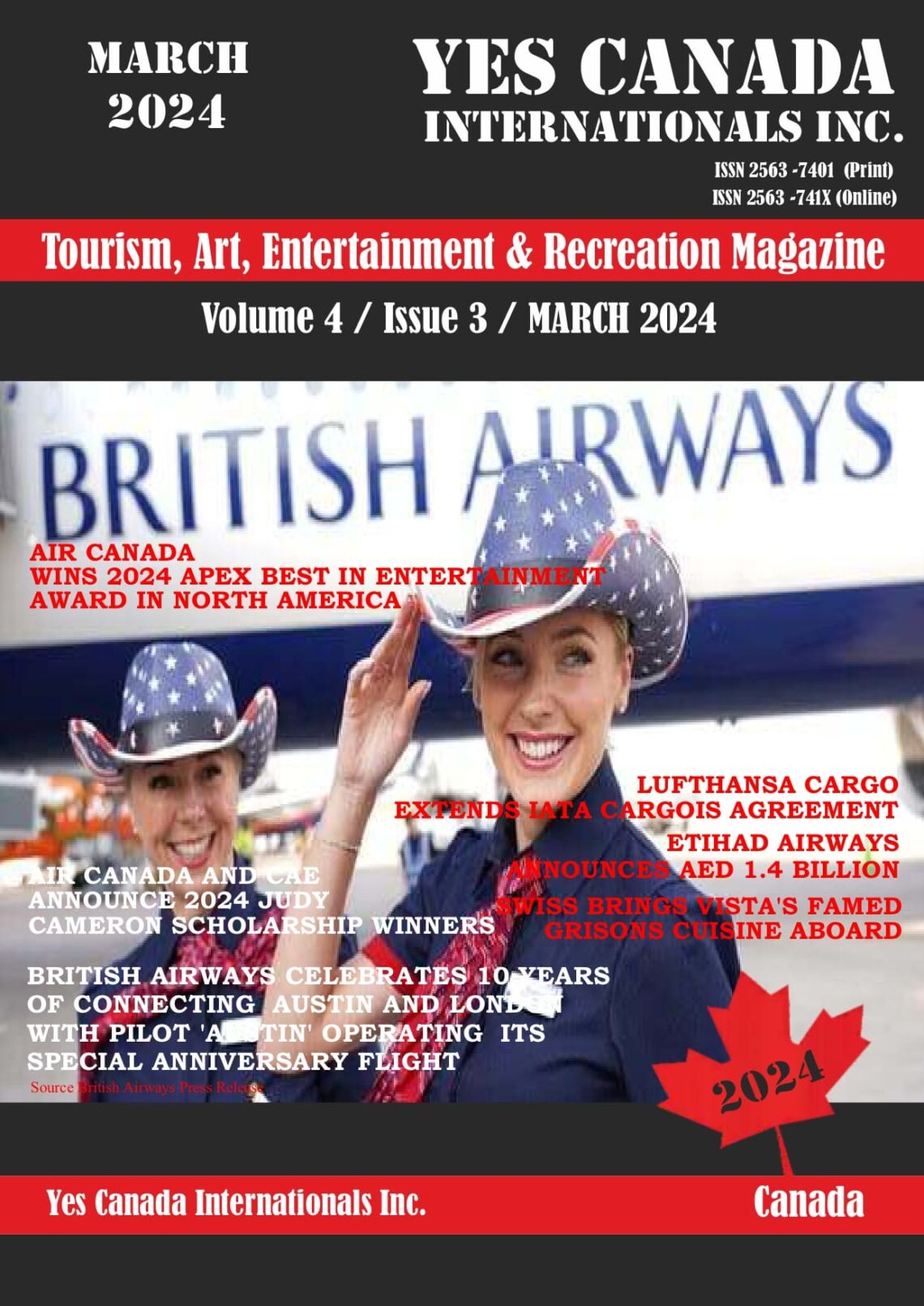 Yes Canada Internationals Inc. Magazine Issue (March 2024)