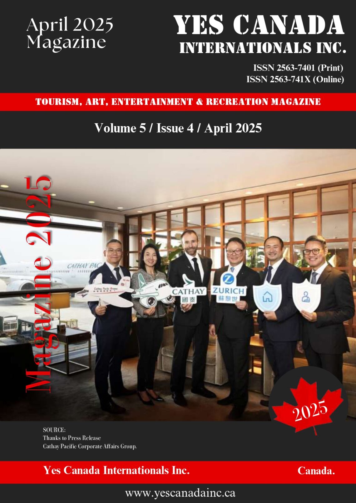 Yes Canada Internationals Inc. Magazine Issue (April 2025)