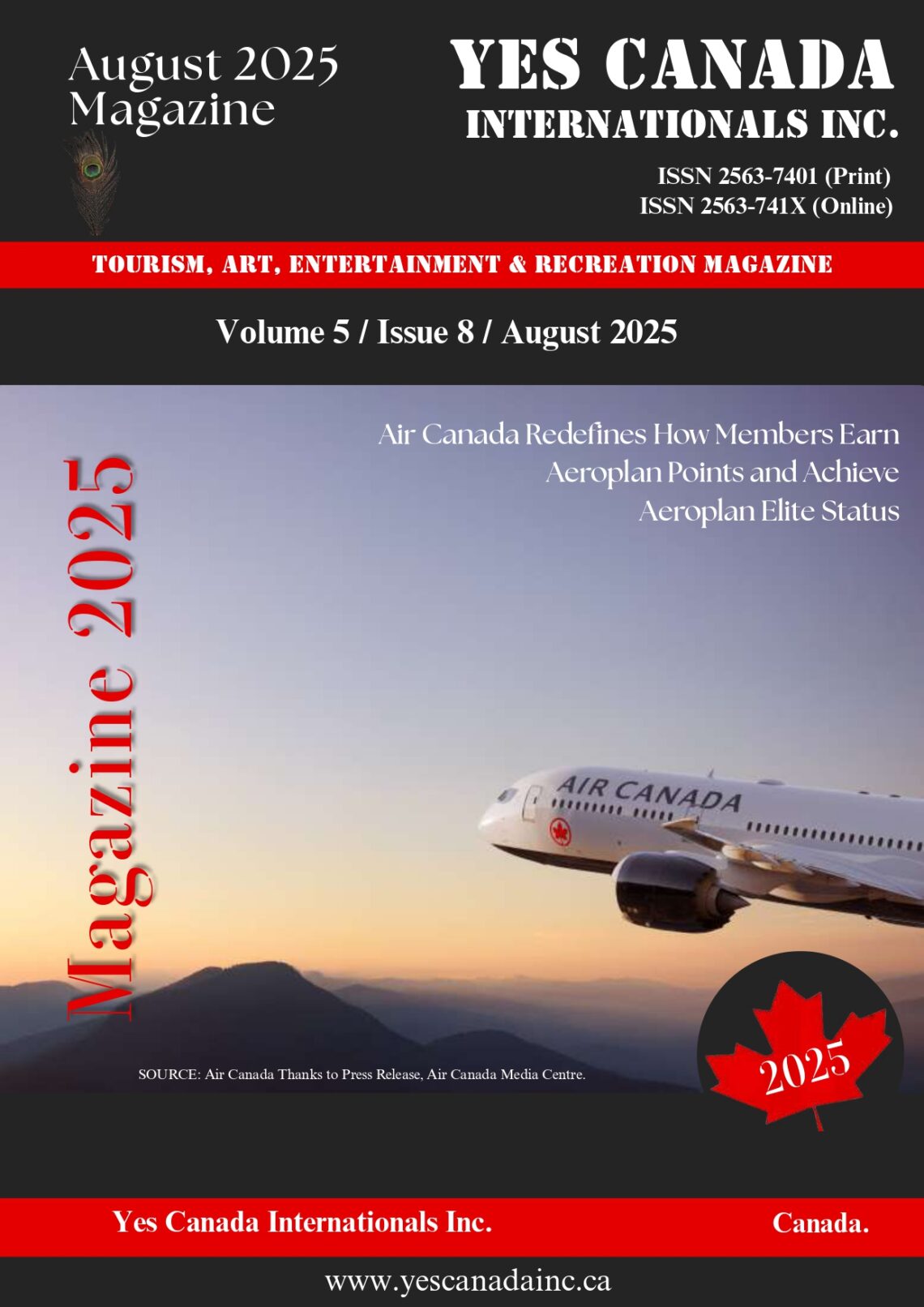 Yes Canada Internationals Inc. Magazine Issue (August 2025)