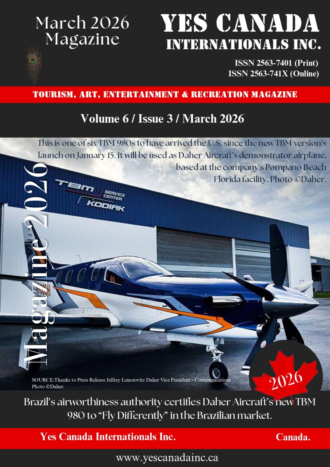 Yes Canada Internationals Inc. Magazine Issue (March 2026)