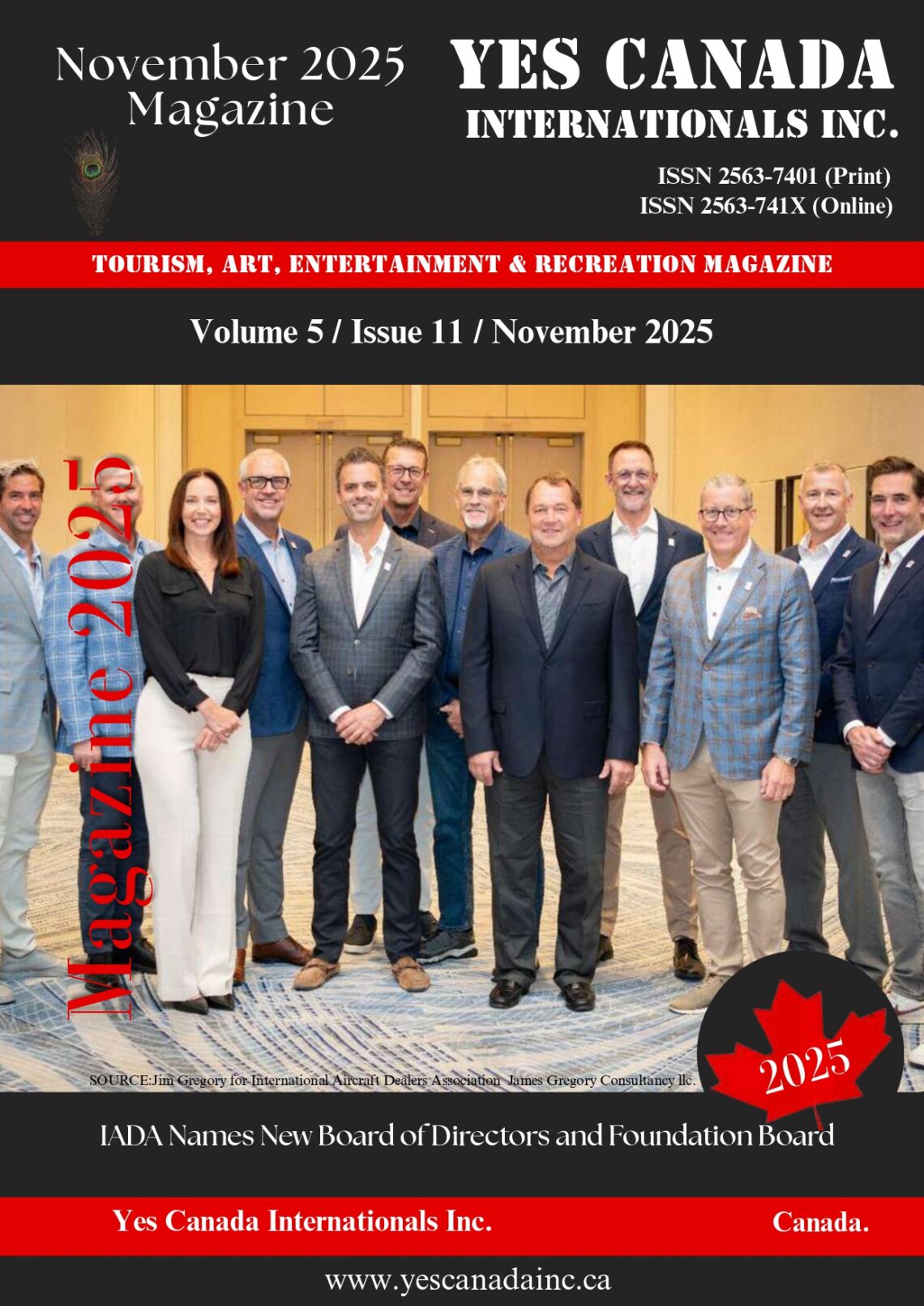 Yes Canada Internationals Inc. Magazine Issue (November 2025)